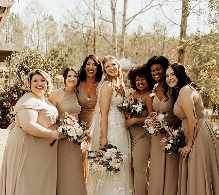 Winter Wedding Party Photos