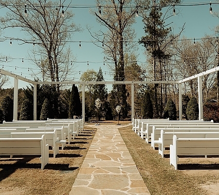 Spring Outdoor Wedding Ceremony Space